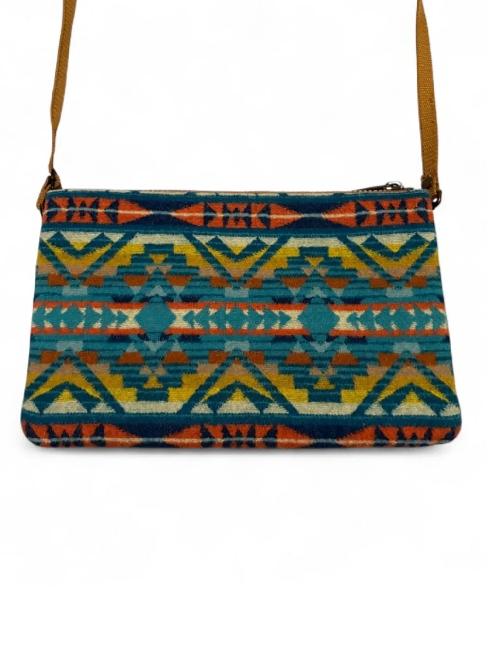 Pendleton Turquoise Alto Mesa Three Pocket Crossbody Bag